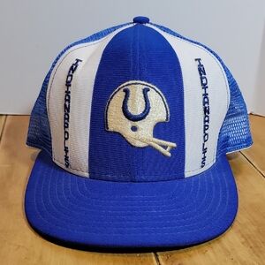 VTG Indianapolis Colts NFL Adjustable Hat Trucker Mesh Back Snapback Made in USA